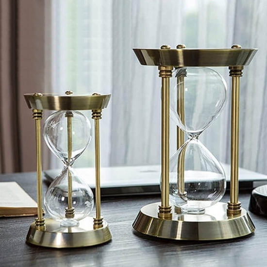 Metal empty sand timer