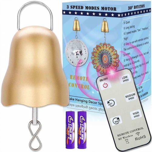  Mobile battery operated hanging rotating motor