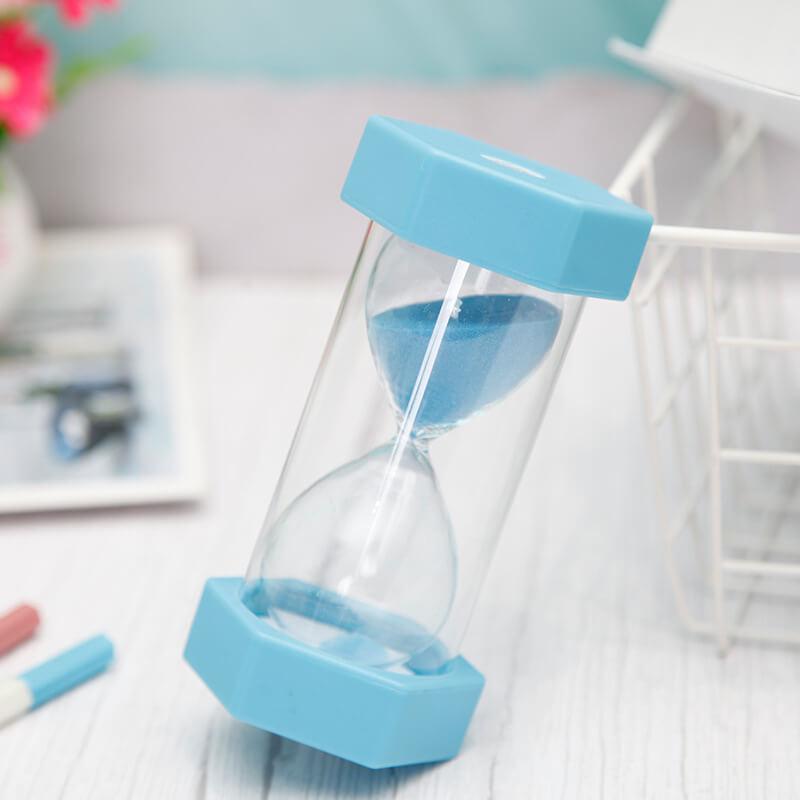 Plastic hexagon sand timer