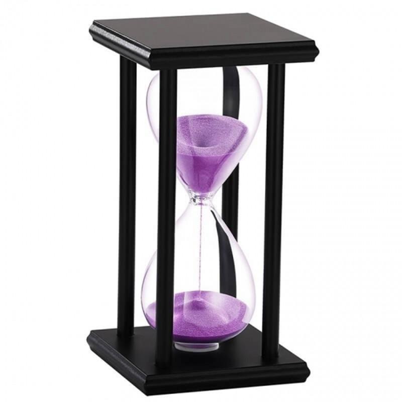 Black wood sandglass