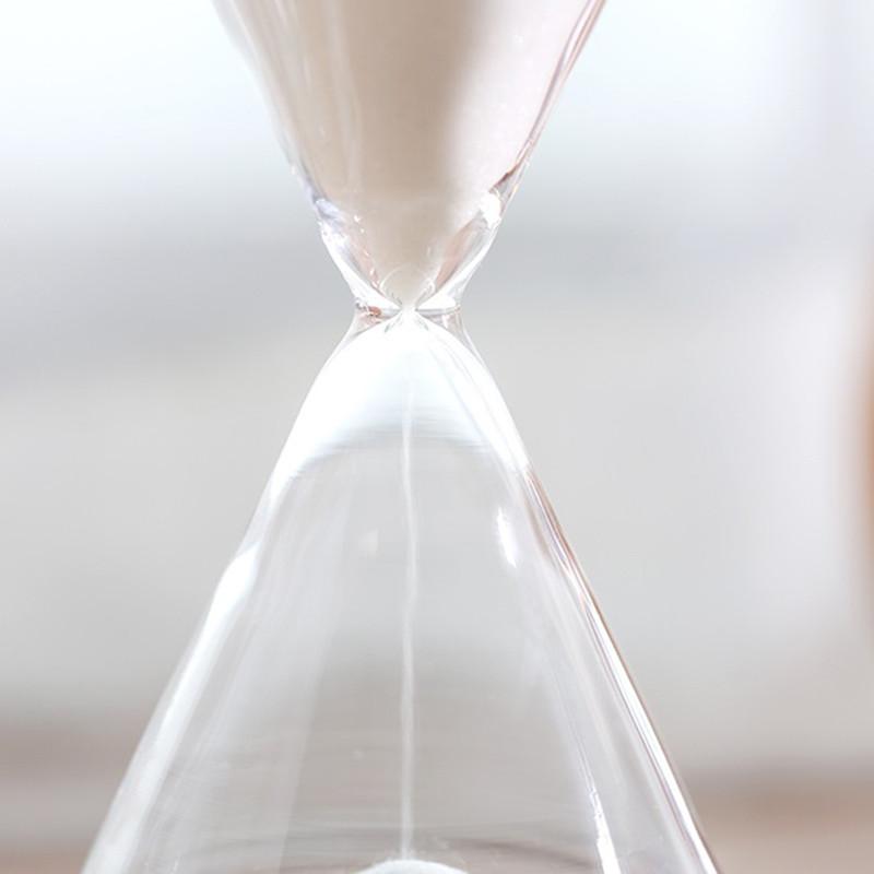 Wood glass sand timer