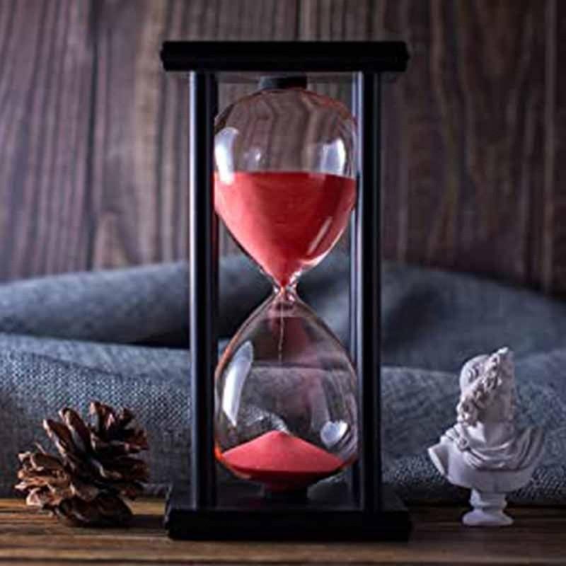 Black wood sandglass