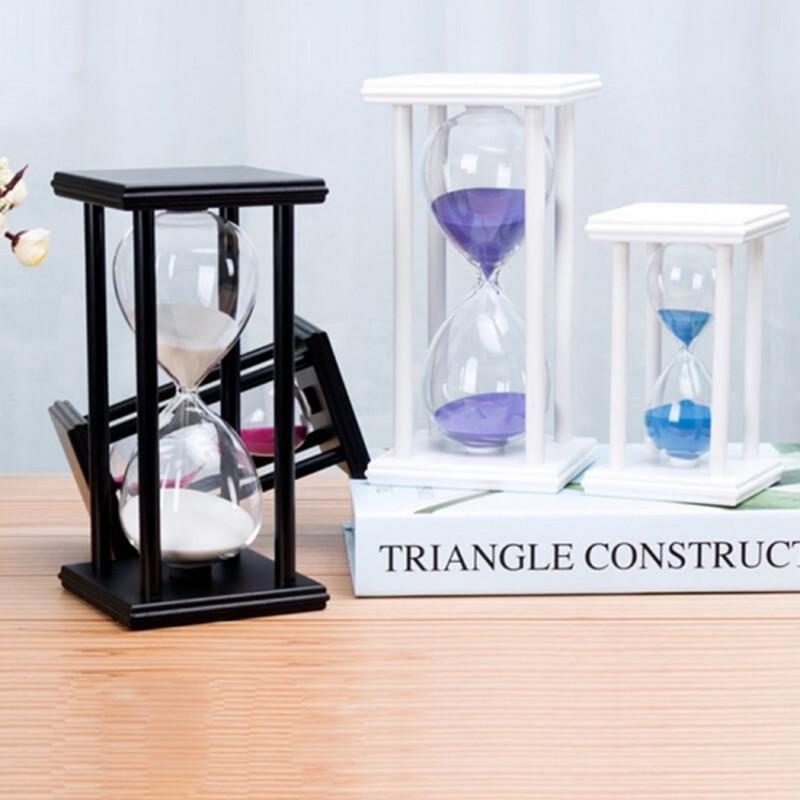 Black wood sandglass