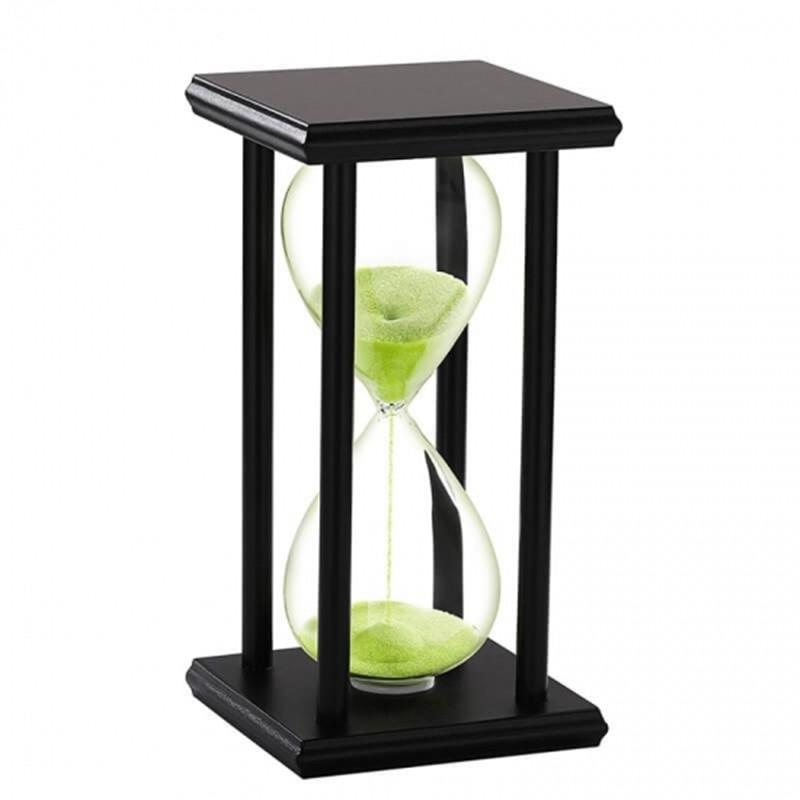 Black wood sandglass