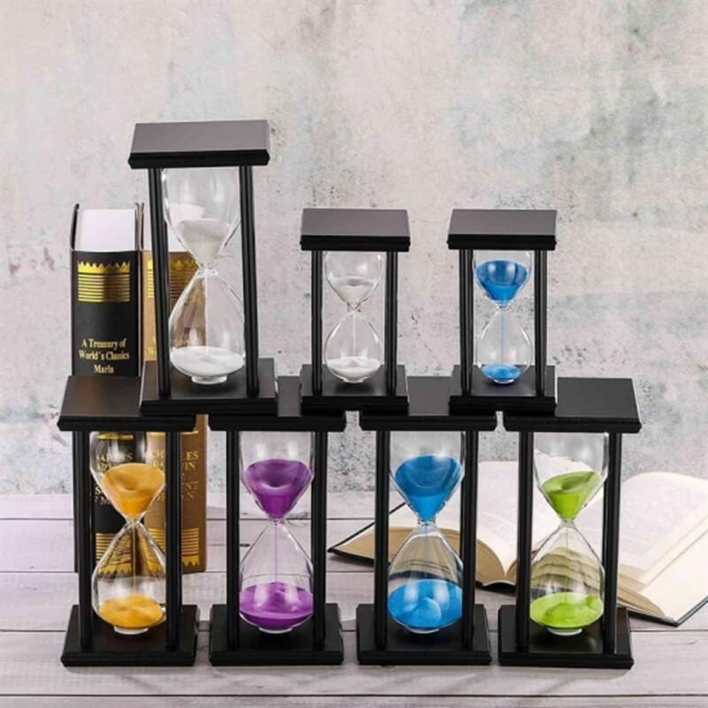Black wood sandglass