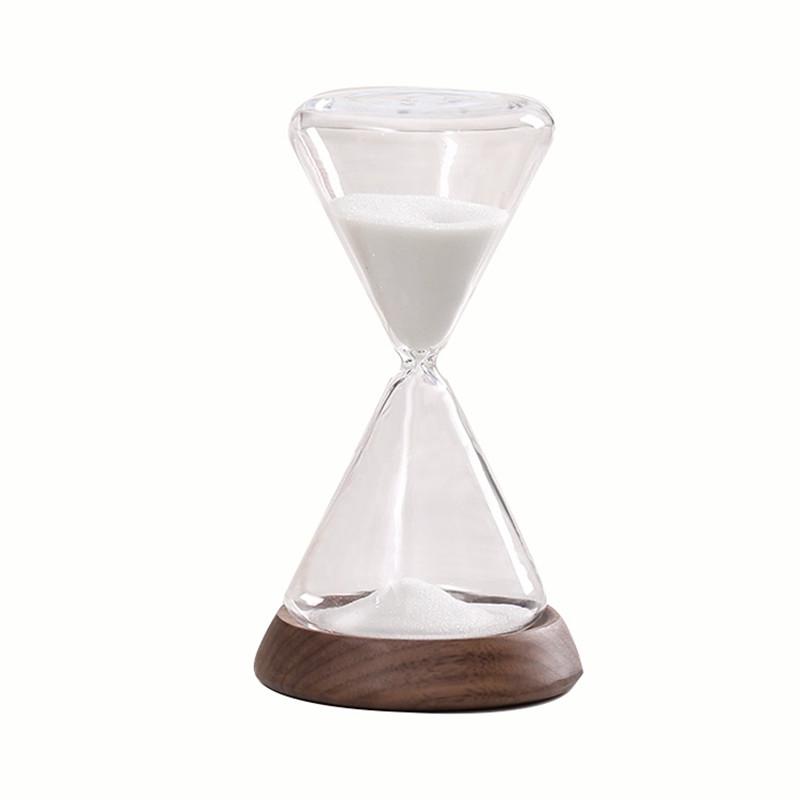 Wood glass sand timer