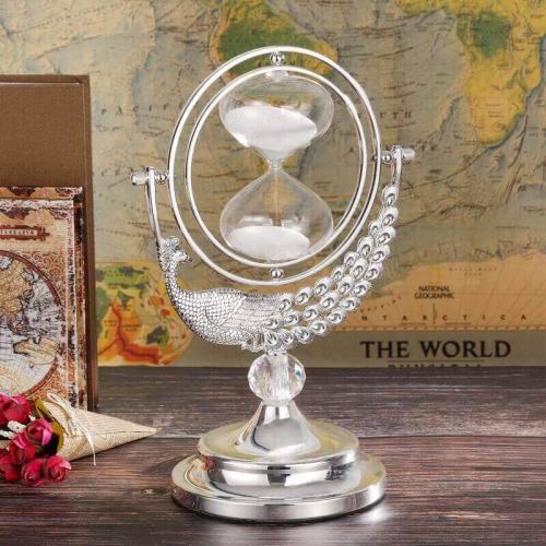 Sandglass Metal Sand Watch Decorative Ornament