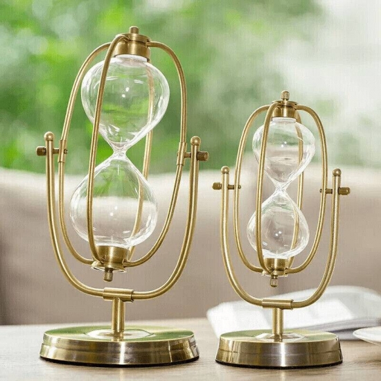 Vintage Style Sand Timer Wedding Ornament