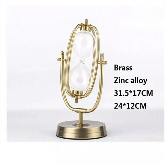 Vintage Style Sand Timer Wedding Ornament