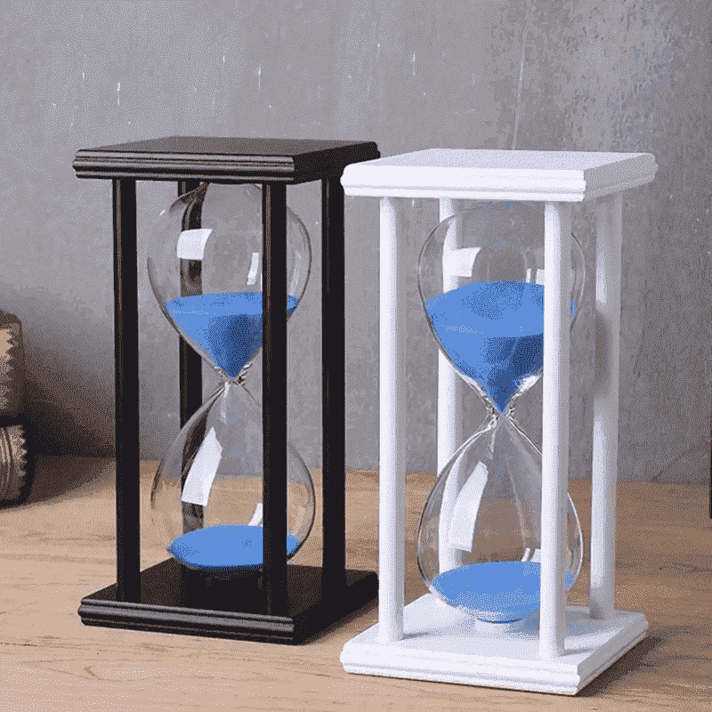 45 60 Min Wood Hour Glass 1 Hour Sand Timer