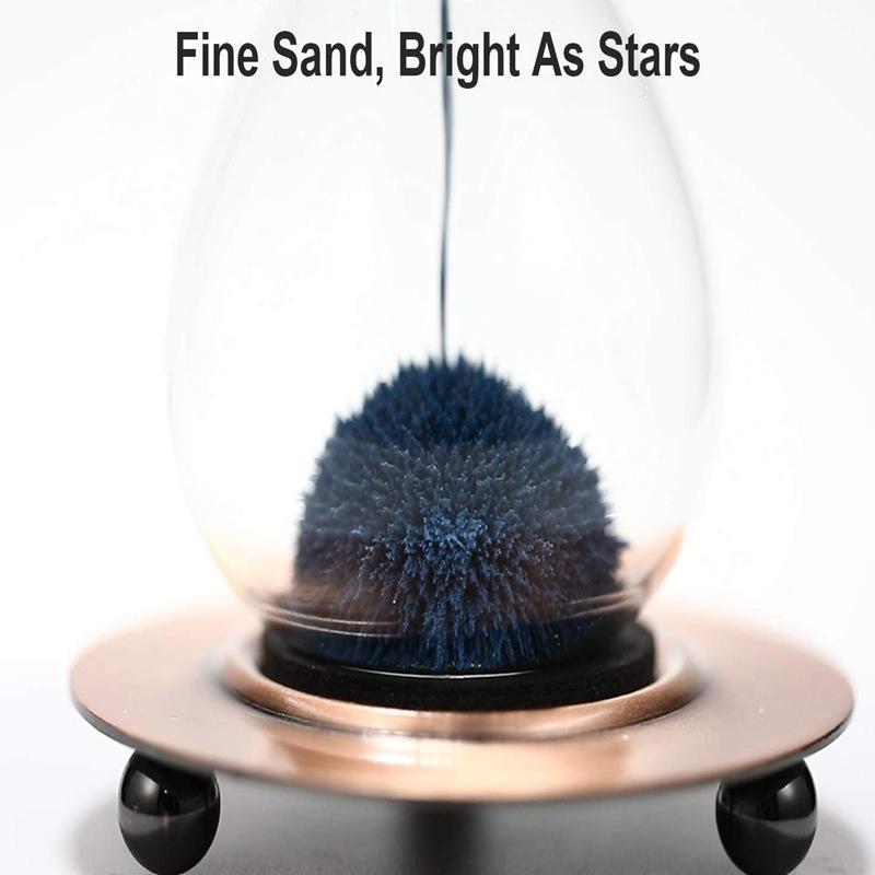 Magnetic Sand Glass  Timer with Wooden Base