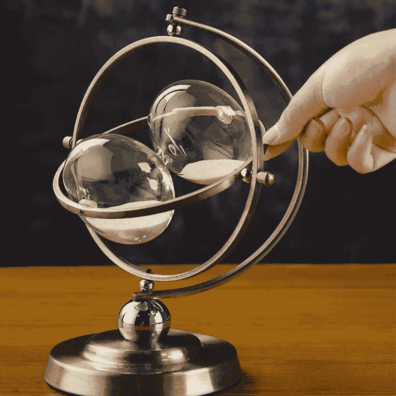 Glass Ornament Globe Rotating