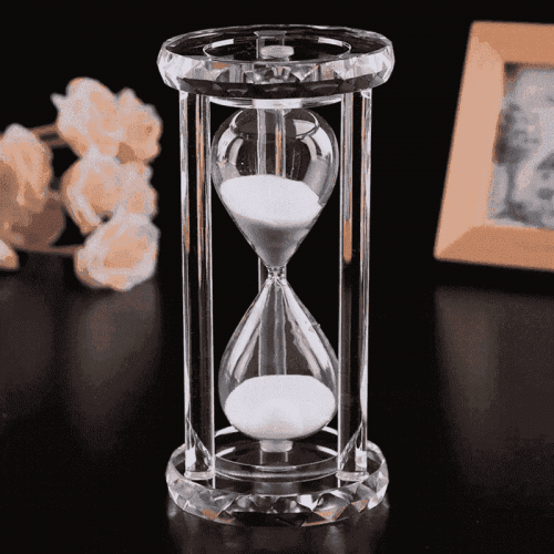 Creative Gifts  Colorful Glass Sandy Clock