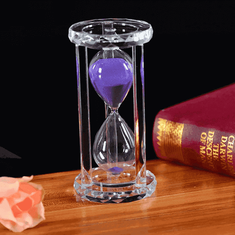Creative Gifts  Colorful Glass Sandy Clock
