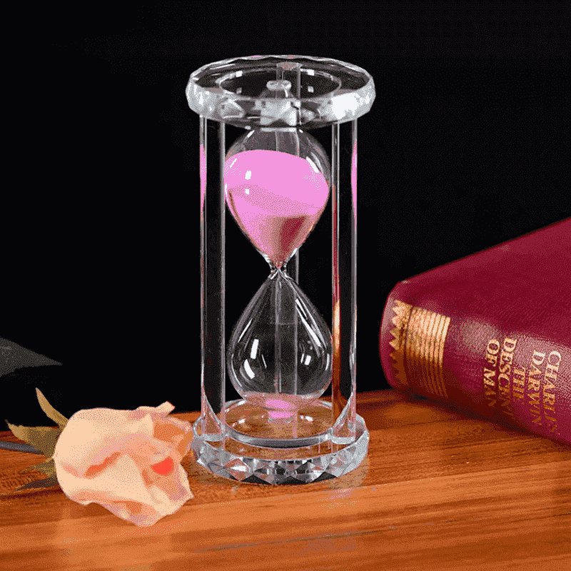 Creative Gifts  Colorful Glass Sandy Clock