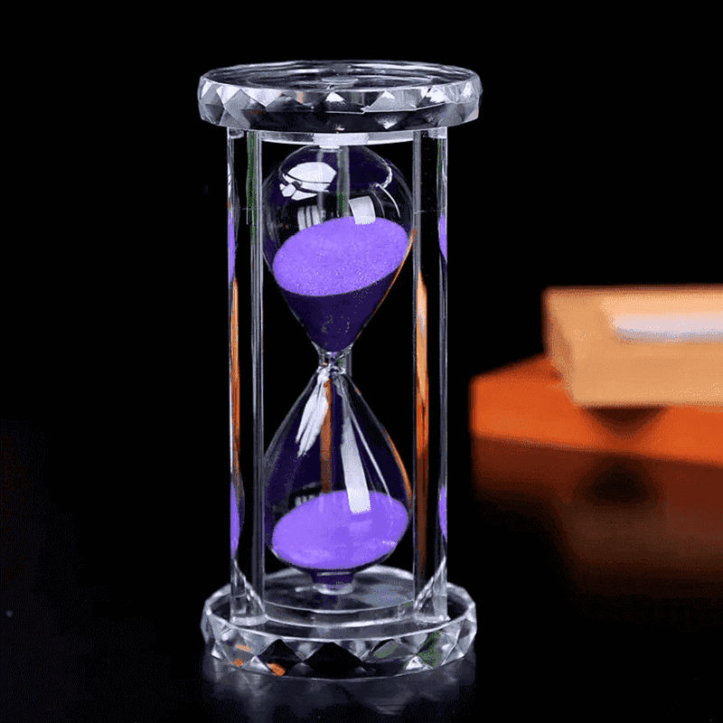 Creative Gifts  Colorful Glass Sandy Clock