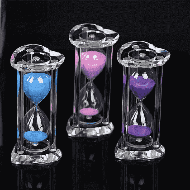 Handmade Home Decor Half Hour Crystal Hour Glass