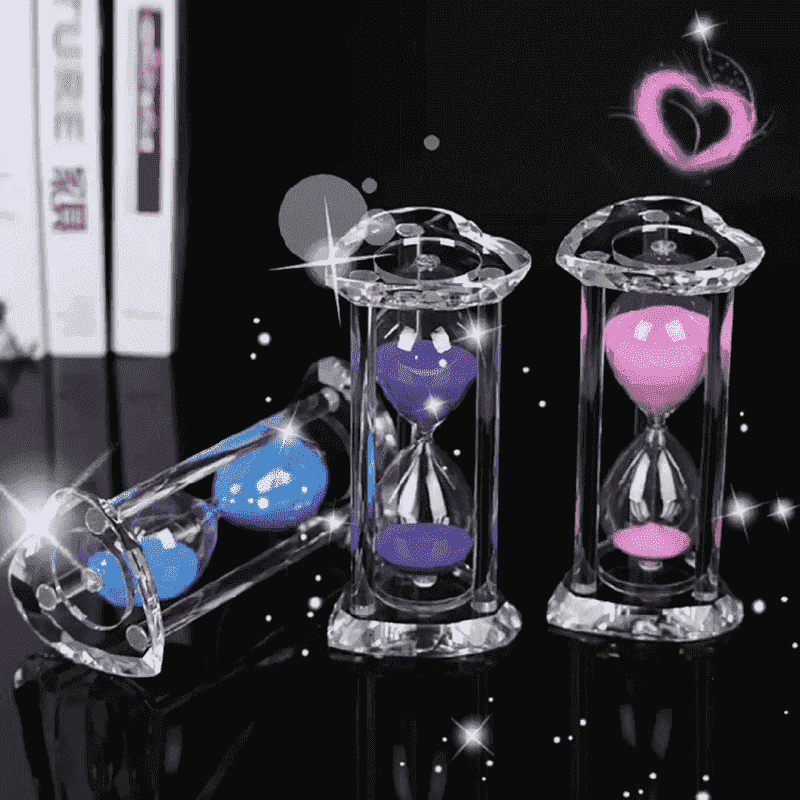 Handmade Home Decor Half Hour Crystal Hour Glass