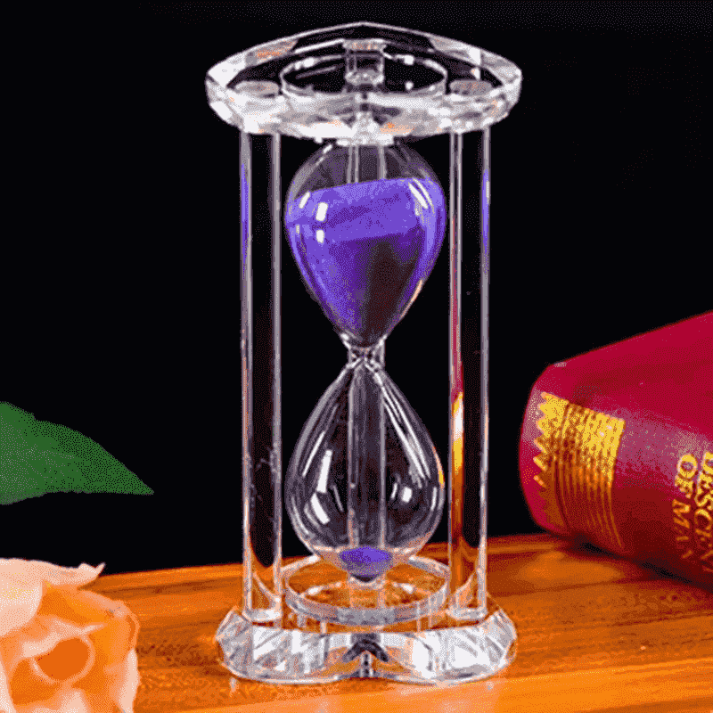 Handmade Home Decor Half Hour Crystal Hour Glass