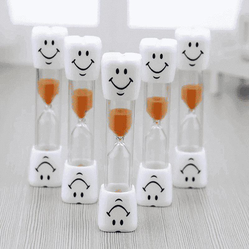 Plastic Toy Teeth Brushing  Sand Clock