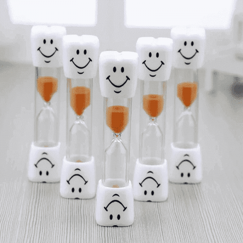 Plastic Toy Teeth Brushing  Sand Clock