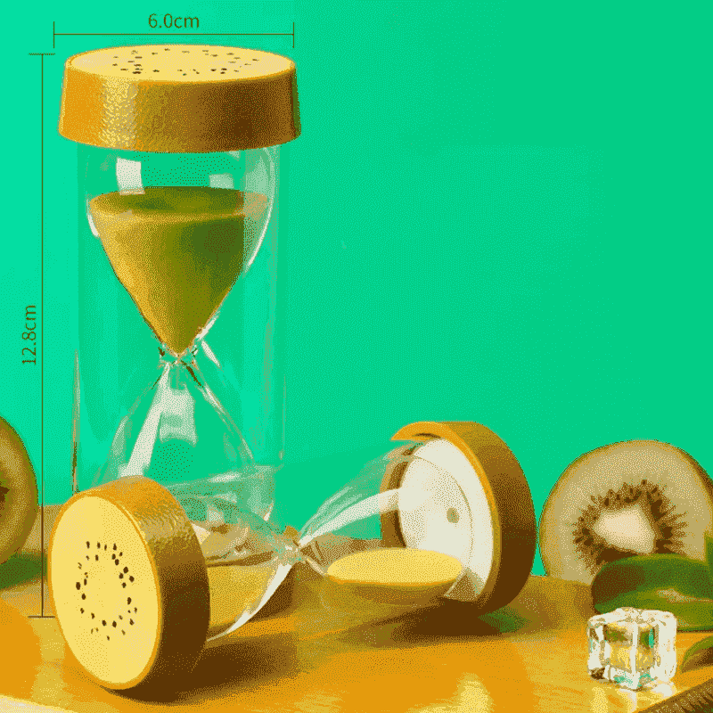 Wholesale Fruits Plastic Sand Clock For Kids
