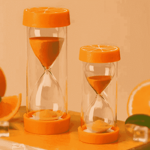 Wholesale Fruits Plastic Sand Clock For Kids