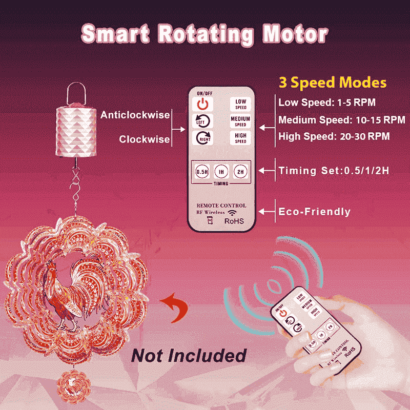 3 Speed Rotating Mode Battery Powered Motor
