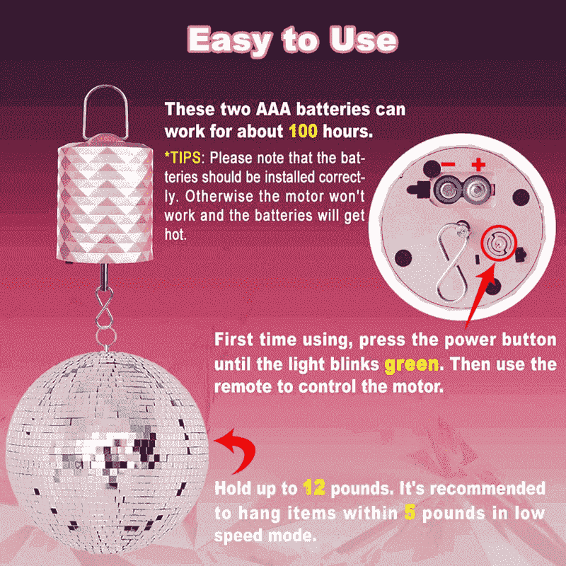 3 Speed Rotating Mode Battery Powered Motor