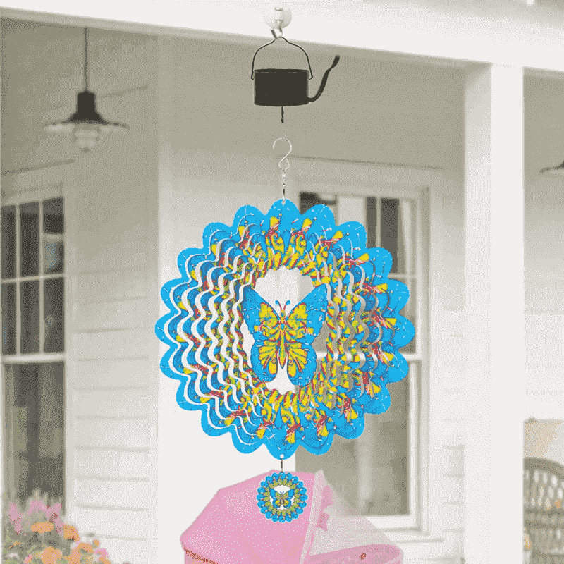 Small Rotating Wind Chime Home and Garden Ornaments