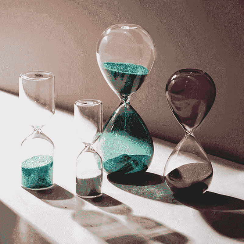 Handblown High Borosilicate Games Hour Glass