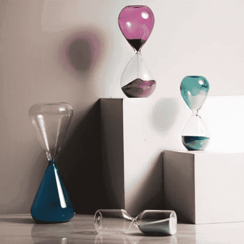 Handblown High Borosilicate Games Hour Glass