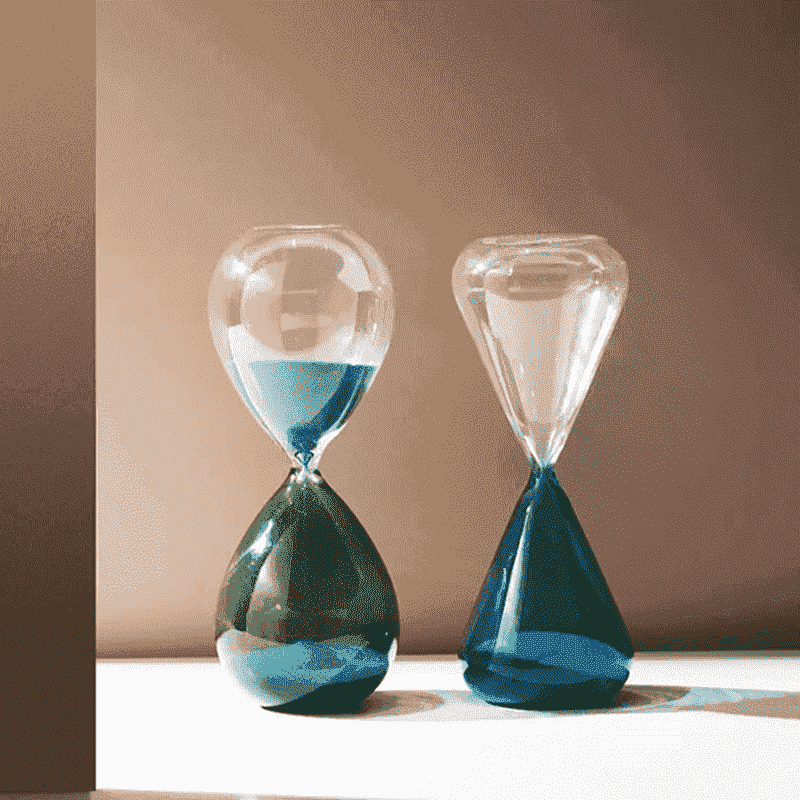 Handblown High Borosilicate Games Hour Glass