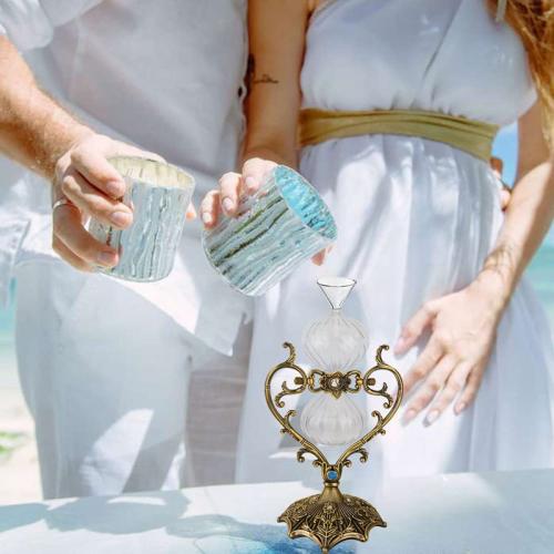 Vintage Style Sand Timer Wedding Ornament