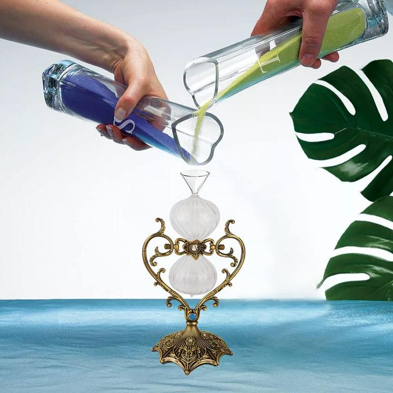 Vintage Style Sand Timer Wedding Ornament