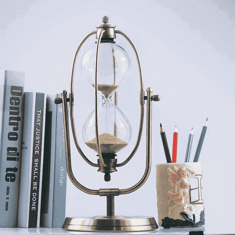Metal Frame Art Antique  1 Hour Sand Timer