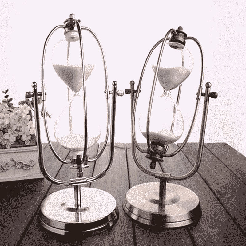Metal Frame Art Antique  1 Hour Sand Timer