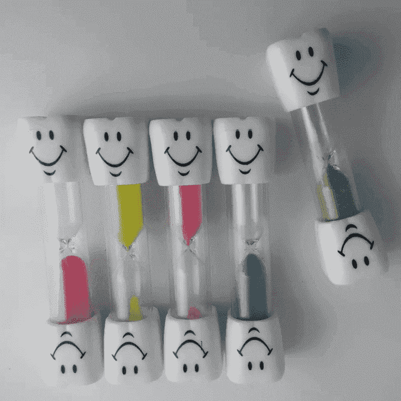 Promotion Gift 3 Minutes Smiling Sandglass Tooth Timer