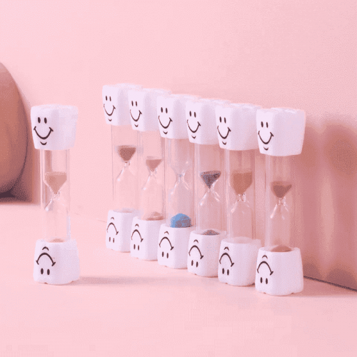 Promotion Gift 3 Minutes Smiling Sandglass Tooth Timer