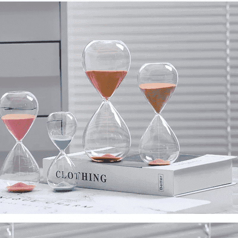 Smooth Sand Glass 10 Minutes 30 Minutes 60 Minutes Home Desk