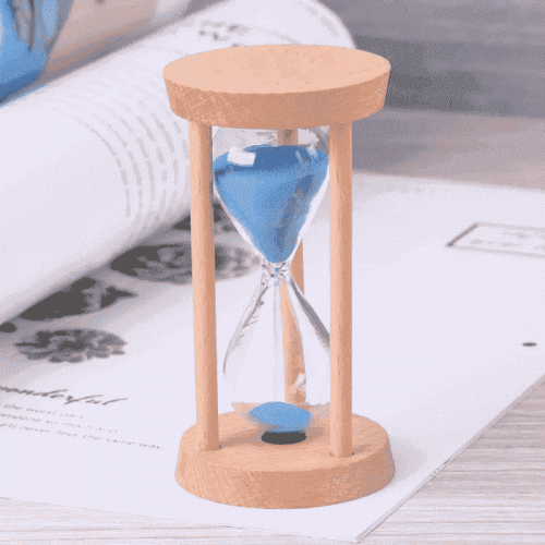 Minute Sandglass Timer Clock Wood
