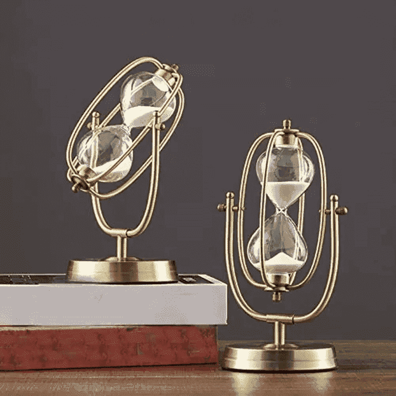 Luxury Sand timer Office Bookshelf Decoration Handicraft Timer