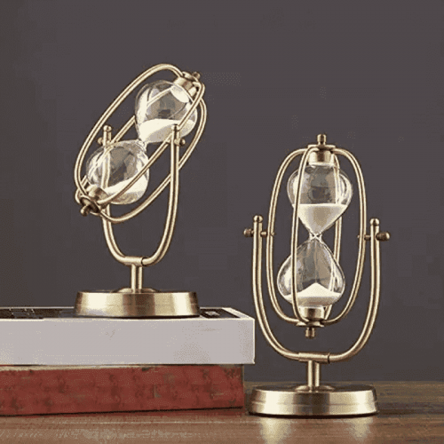 Luxury Sand timer Office Bookshelf Decoration Handicraft Timer