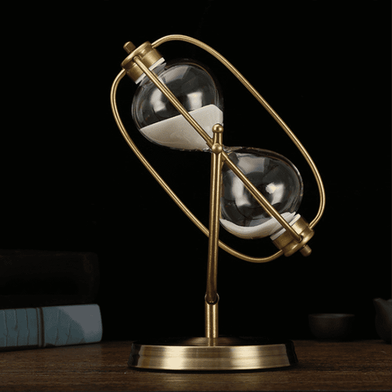 Luxury Sand timer Office Bookshelf Decoration Handicraft Timer