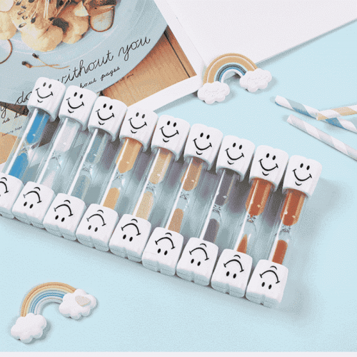 1/3/5min Plastic Toothbrush Sandglass Timer