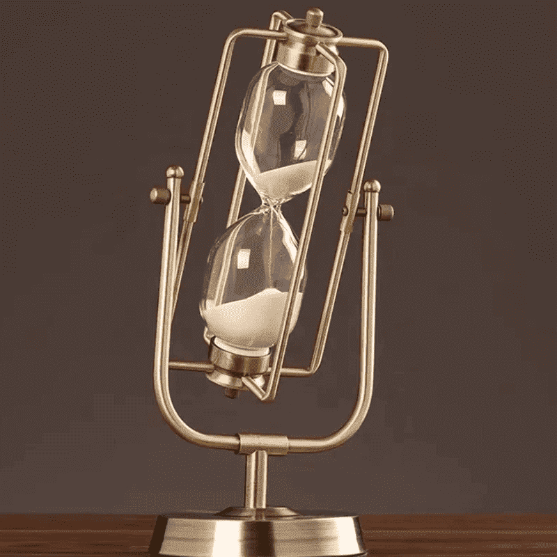 60 Minutes  White Sand Timer 1 Hour Sand Watch